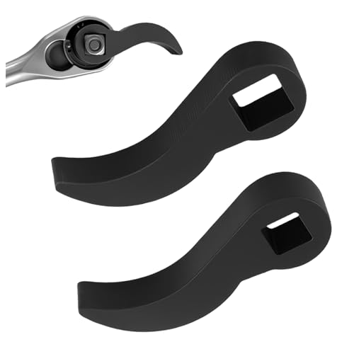 2PCS Pry Bar Wrench Adapter Head,1/2" and 3/8" Square Multi Angle Wrench Adapter,CV Axle Removal Tool as Cow Horn Crowbar Adapters Head Tool for Tight Space/Car Repair - color: Style 2