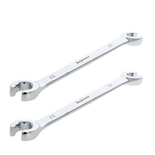 Utoolmart Flare Nut Wrench, 10mm x 12mm Metric Double Open End, 2Pcs - color: 2pcs, size: 10x12mm