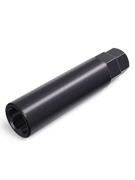 StanceMagic Large 6 Point Spline Drive Tuner Replacement Socket Key Tool for for Six Spline Truck SUV Wheel Lock Lug Nuts - 20mm Inner Diameter - 21mm 13/16" 22mm 7/8" Hex Socket Wrench - Black - color: Black, size: Large 6-Spline