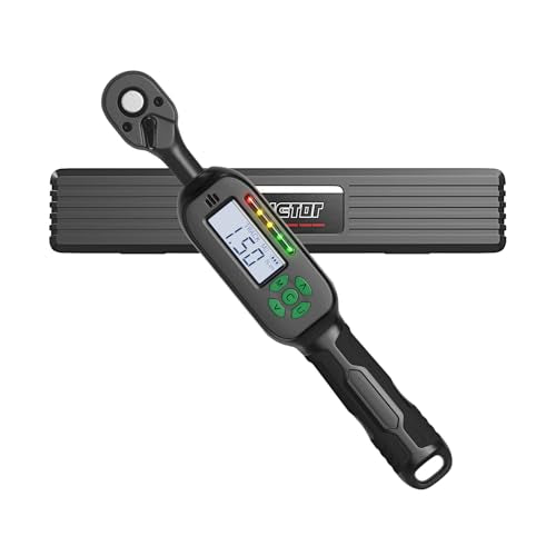 Mini Torque Wrench Digital - 1/4-Inch Drive with Buzzer & LED, 13.2-265.5in.lb, High Precision Electronic Tool for Bike Repairs, Calibrated for Superior Performance - size: 1.1-22.2 ft-lb/1.5-30 Nm