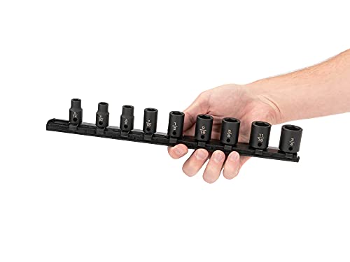 TEKTON 3/8 Inch Drive Impact Socket Set, 9-Piece | SID91100 - size: 9-Piece (5/16-3/4-Inch), style: Standard