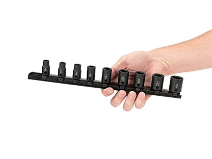 TEKTON 3/8 Inch Drive Impact Socket Set, 9-Piece | SID91100 - size: 9-Piece (5/16-3/4-Inch), style: Standard