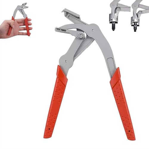 Car Clip Pliers & Trim Removal Tool, Spring-Loaded Fastener Rivet Remover for Auto Door Panels, Interior & Exterior Trim, Mechanic, Damage-Free Disassembly