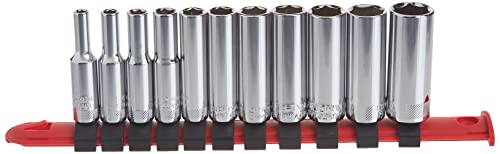CRAFTSMAN Socket Set, Metric, 1/4" Drive, 6 Pt., 11Piece (CMMT12051) - style: Metric