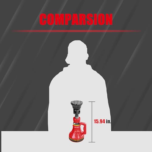Jack Boss 20 Ton (40,000 LBs) Professional Car Support Screw Jack for House Construction Bridge Stabilization, Red - size: 20 TON