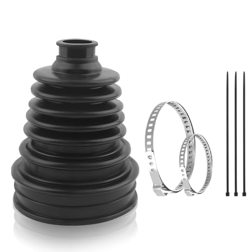 CV Boot Repair Kit Fit for 19mm to 24mm Shafts,Silicone CV Axle Boot Repair Kit Includes 2 Stainless Steel CVs Boots Clamp & 3 Cable Ties,One-piece Design CVs Joint Boots Kits (1PC) - color: 1PC