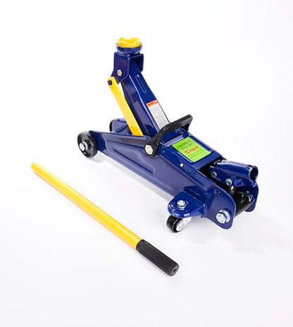 AAIN 2-Ton Hydraulic Floor Jack, 4,000 lb Capacity | Low-Profile Service Jack| Hydraulic Trolley Design| Home Garage & Repair Shop Use| Blue - color: Blue, style: 2 ton