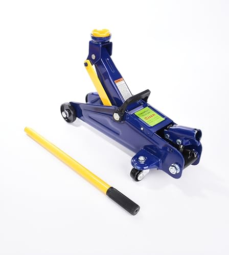 AAIN 2-Ton Hydraulic Floor Jack, 4,000 lb Capacity | Low-Profile Service Jack| Hydraulic Trolley Design| Home Garage & Repair Shop Use| Blue - color: Blue, style: 2 ton
