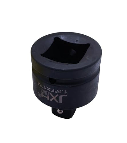 1-1/2" Drive Impact Socket Adapter, Heat Treated Cr-Mo Steel – Heavy Duty for Hydraulic Impact Wrench (Adapter 1-1/2" F to 1" M) - size: Adapter 1-1/2" F to 1" M