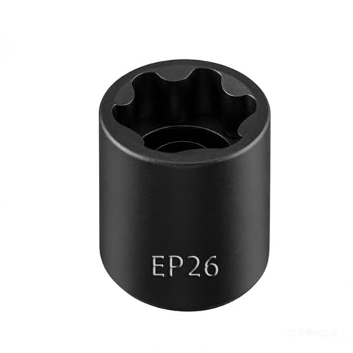 EP Socket EP26, 6 Point 1/2” Dr Female External E-Torx Plus Socket | EP Socket, Female External, E-Torx Plus Socket, External, Cr-V Steel, High Deformation Prevention - size: EP26