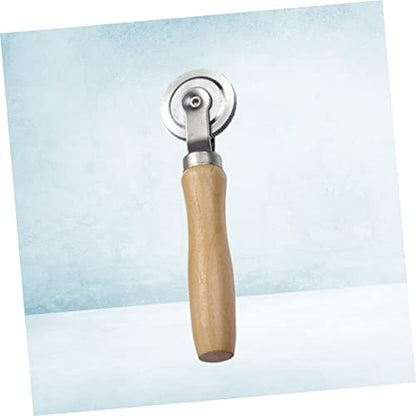 Wakauto Repair Tool Patch Roller Tool Tire Repair Patch Roller Repair Wooden Tire Repair Supplies With Wheels