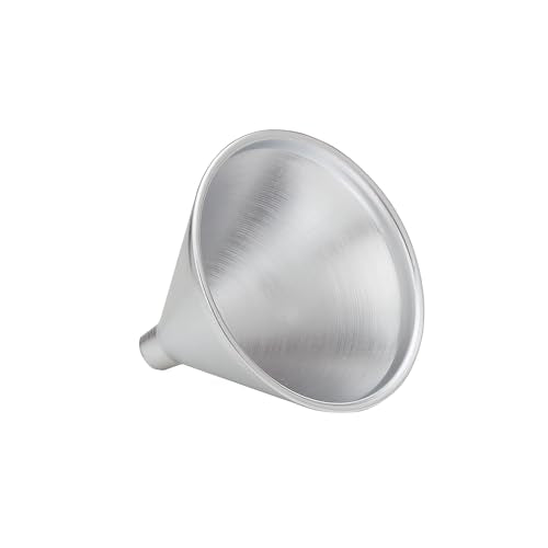 HIC Kitchen Wide-Mouth Aluminum Funnel for Liquids and Dry Goods, 2-Ounce - style: Funnel, 2 Oz.