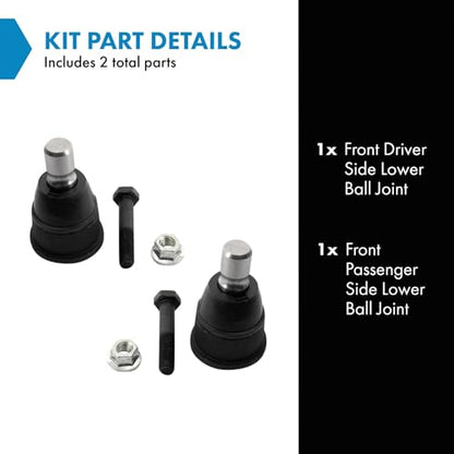 TRQ Front Lower Ball Joint Driver and Passenger Side Compatible with 2006-2012 Mazda 5 1998-2002 626 2000-2006 MPV - style: PSA48837