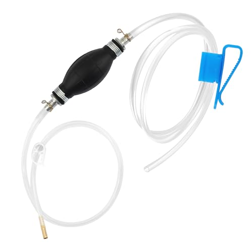 Enlarged Caliber Gas Siphon Pump for Gasoline,6.5Ft Fuel Siphon Hose Kit with Extension Nozzle Pinch Clip,Professional Gas Syphon Pump for Gasoline,Oil,Water Car Accessories