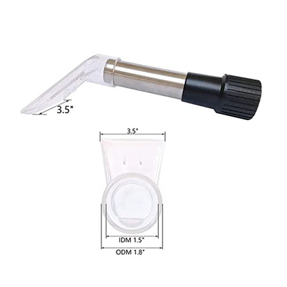 Extractor Tool Hand Wand with Clear Head Compatible with Upholstery & Carpet Cleaning, Car Detailing Vacuum Wand for Truckmounts
