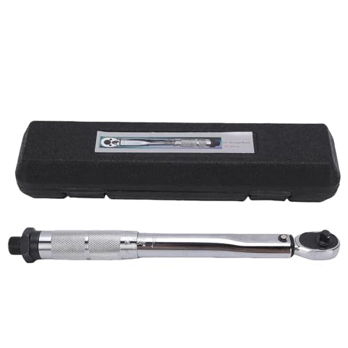 1/4 Inch Drive Click Torque Wrench, 5 to 25Nm High Precision Torque Wrench, Adjustable Pre Set for Car, Bike Maintenance