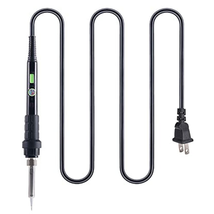 YIHUA 947-III 60W Soldering Iron Kit Temperature Adjustable 428-896°F 2-IN-1 Soldering Kit with Simple Soldering Iron Stand and Cleaning Sponge 110V US Power Plug - style: Basic Style - 2-IN-1 Analog Iron