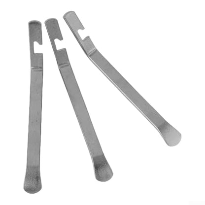 Professional Tire Changing Tools 3 Pack - Stainless Steel Tire Levers for Dirt Bike & for atv - Rounded Ends Prevent Tube Damage - 120mm Tire Spoon Set
