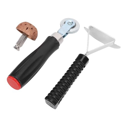 Tire Patch Roller Kit, 30 Patches 3 Sizes Automotive Tyre Repair Stitcher Tool Kit with 7.08 Inch, for Tire Repairs Polishing Sanding Paint Stripping