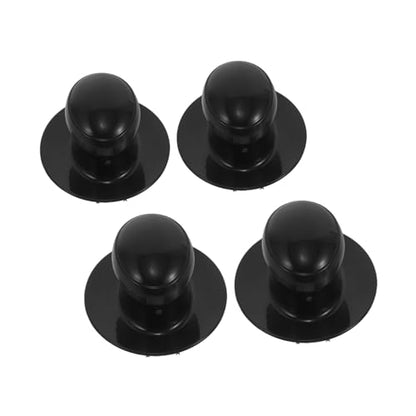 4pcs Car Detail Polishing Handle Set Round Plastic Grip for Buffing Pad and Foam Pad, Easy Attachment and Removal, Versatile Compatibility for Waxing and Fine Detailing,