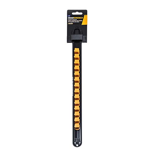 GEARWRENCH 1/2" Drive Magnetic Socket Rail Includes 14 Clips - 83128 - size: 1/2"