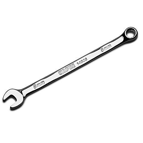 Capri Tools 8 mm Combination Wrench, 12 Point, Metric, Chrome (1-1308) - size: 8 mm