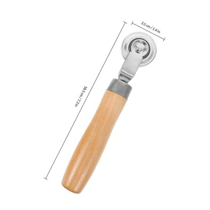 Hemobllo Tire Repair Tool Set 2pcs Tire Patch Rollers Wooden Handle for Car and Motorcycle Sturdy Roller Tool for Easy