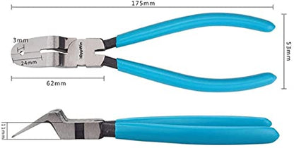 Panel Clip Pliers Auto Trim Removal Fastener Plier 1 Pcs | Car Door Panel Clip Tools, Plastic Rivets Pry Puller, Adjustable, Multipurpose Diagonal Cutting - color: 2nd Blue