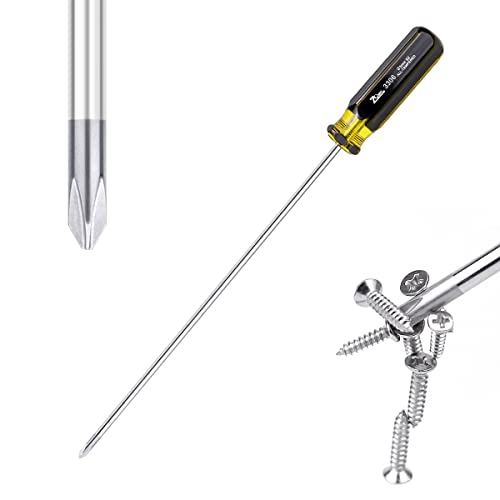 FERCAISH Slotted and Phillips Screwdriver, 15" Long Screwdriver Set - Cross-head Screwdriver, High Strength Magnetic Screwdriver - color: 1pcs-cross-head