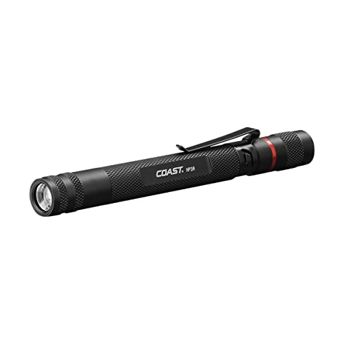 COAST HP3R 500 Lumen Rechargeable LED Penlight with TWIST FOCUS, Black - color: Black