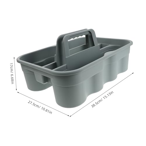 VALICLUD Plastic Cleaning Supplies Tool Tote Storage Basket Handle Portable Storage Organizer Basket for Car Accessories