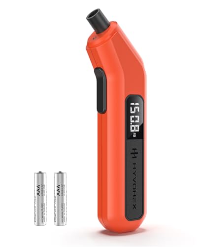 Tire Pressure Gauge Digital 200 PSI, HYVOHEX Tire Gauges for Tire Pressure with AAA Batteries, Visual LED Display Tire Gauge with Backlight, Digital Tire Gauge for Car Truck Motorcycle (Orange) - color: Orange
