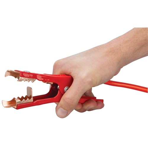 Performance Tool W1668 6GA 16 ft. Battery Jumper Cables - Rubber-Coated 100% Copper Cables, Color-Coded Alligator Jaws, Heavy Duty - style: Industrial