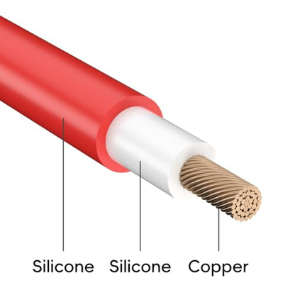 Goupchn Silicone Multimeter Test Leads Kit with 4PCS Gold-Plated Probes | Double Silicone Soft Cable Wire, Electrical Copper Test Probes, 4.9ft/1.5m Length, Precision Sharp Probes - style: 6PCS