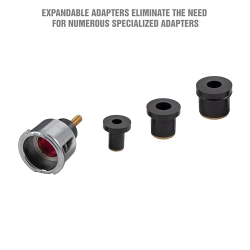 OEMTOOLS 27067 Universal Cooling System Adapter Set, Works with Auto Coolant Pressure Tester to Test Pressure in Most Vehicles, Fits Plastic Reservoirs