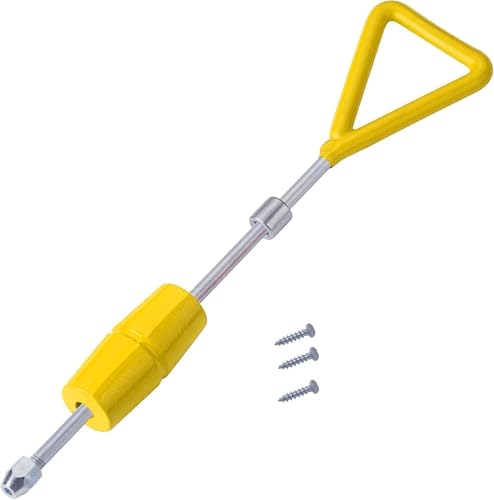 1 LB Slide Hammer with 3 Screw Tips, One Piece Shaft/Handle for Strength,Dent Puller Slide Hammer Kit Auto Body Repair Tool Sliding Work DIY - color: Yellow