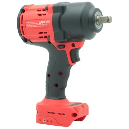 BESWELL CIW-112B-DW 1/2" Cordless Impact Wrench for Dewalt 20V Battery | Powerful 885 Ft-Lbs brushless electric gun with 4-mode speed. Bare tool (battery not included) for auto tire repair.