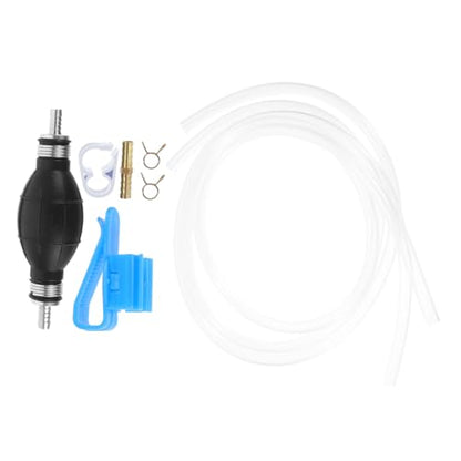 Manual Hand Siphon Pump Fuel Transfer Hose Kit for Gasoline Oil and Fuel Plastic PVC Hand Pump Siphon for Cars Motorcycles Efficient Portable Gasoline Extraction Tool