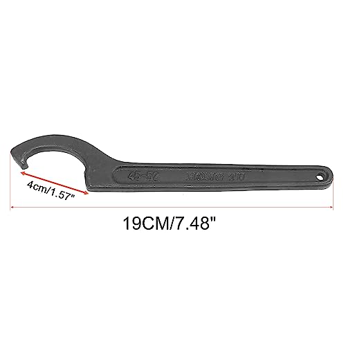 Motoforti 45-52mm Universal Black Motorcycle Rear Shock Absorber Spanner Hook Adjustment Round Nut Wrench Repair Tool