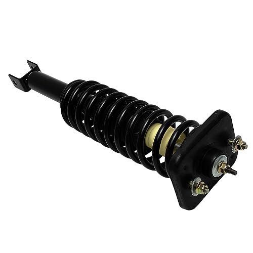 Detroit Axle - Pair Rear Struts for 1995-1998 Chrysler Cirrus Dodge Stratus Plymouth Breeze 2 Ready Struts w/Coil Spring Assembly 1996 1997 Replacement Suspension - size: 171282 x2/PAIR