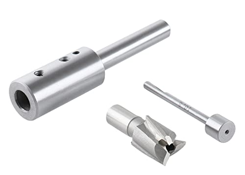 Accusize Industrial Tools 21 Piece Metric H.S.S. Interchangeable Pilot Counterbore Set, Straight Shank, 8.5-16.5 mm, 3620-0122 | 8.5 - 16.5mm, 21 Pc Metric HSS Interchangeable Pilot Counterbore Set, Straight Shank - size: Metric, style: Interchangeable pi