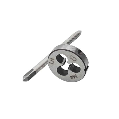 M4 x 0.7 Left Hand Metric Tap and Die Set, High Speed Steel Threading Kit for Reverse Thread Repair and Machining - size: M4 x 0.7