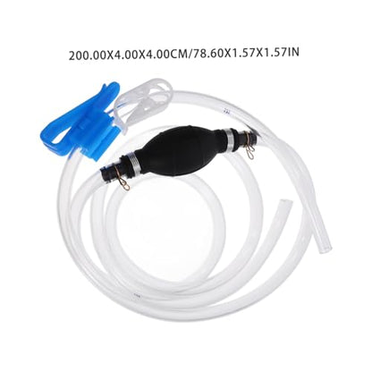 1set Manual Gas Siphon Pump Kit Reinforced Hose Clamp Efficient Transfer Pump for Oil Water and More Lightweight Easy to Use No Electricity Required for Automotive and Household