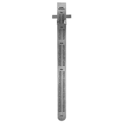 Performance Tool W5707 6-Inch Stainless Steel Sliding Depth Gauge, Silver