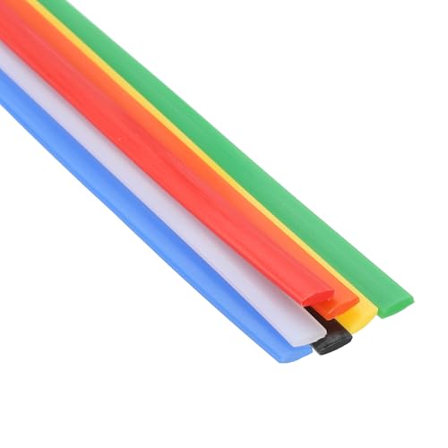 Plastic Welding Rods, 10in HDPE Welder Rod High-Strength Waterproof Fit for Repairing Plastic Bumper Kayaks Car Bumpers Motorcycle Tanks DIY Crafts - (7 Pack, 7 Colors)
