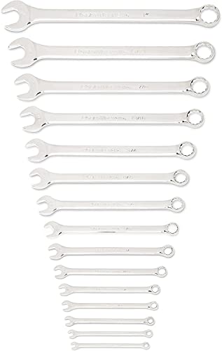 GEARWRENCH 30 Piece 12 Point Long Pattern Combination SAE/Metric Wrench Set with Wrench Racks (1/4-1 in., 8-22 mm) - 81937 (Pack of 2) - size: 25 PC (Pack of 2)
