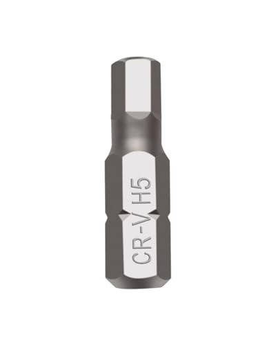 ROTATION 30-Piece H5 Bit Set, Impact Grade, 1/4-inch Hex Shank, Chrome Vanadium Steel - color: H5