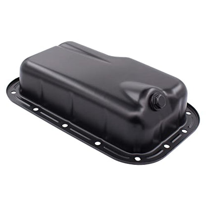 NewYall Lower Engine Oil Pan Sump w/Drain Plug | for Chrysler 300 Dodge Challenger Charger for Jeep Wrangler 2011-2016 5184546AA 5184546AB 5184546AC 264-357 CRP50A