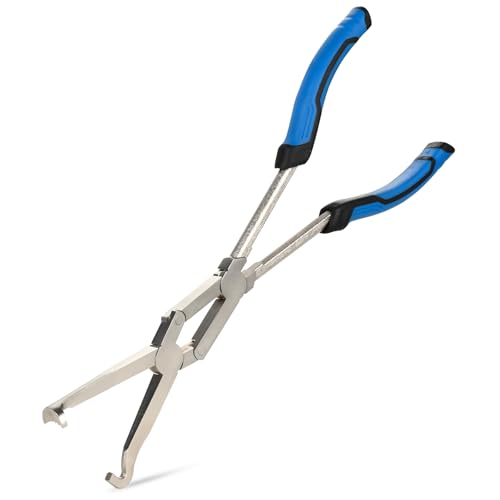 SMOTIVEPRO 13INCH Electrical Disconnect Pliers, Long Reach Electrical Disconnect Pliers for Cars, Automotive Electrical Connector Removal Tool with Ergonomic TPR Handle - color: 13INCH Electrical Disconnect Plier