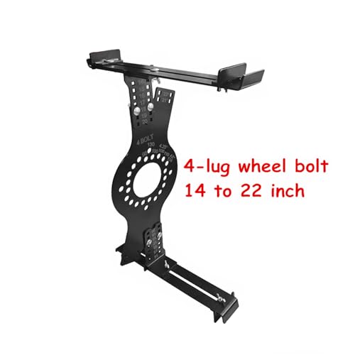Wheel Fitment Simulator Tool, 14"-22" Tire Rim Size Measuring Mockup Tool | Wheel Offset Measuring Tool, 4 Lug Pattern - color: 4-Lug Pattern